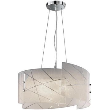 LED Hanglamp - Hangverlichting - Trion Sandra - E27 Fitting, Huis en Inrichting, Ophalen of Verzenden, Nieuw, Glas, Overige fittingen