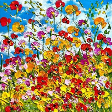 Patrizia Schüller - Blumenwiese mit vielen bunten Blüten