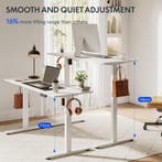 Zit sta bureau - Elektrisch - Verstelbaar - Bureauframe - Wi, Verzenden, Zo goed als nieuw