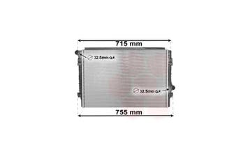 Radiator benzine 2.0 GTi / 2.0 R geschikt voor o.a Golf 7..., Ophalen of Verzenden, Nieuw, Volkswagen