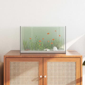 vidaXL Aquarium met opslag Doorzichtig 50 x 30 x 30 cm Glas, Dieren en Toebehoren, Verzenden, Nieuw