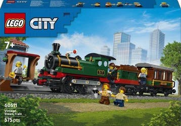 LEGO City Vintage Stoomtrein Trein Speelgoed voor Kinderen, Verzenden, Nieuw