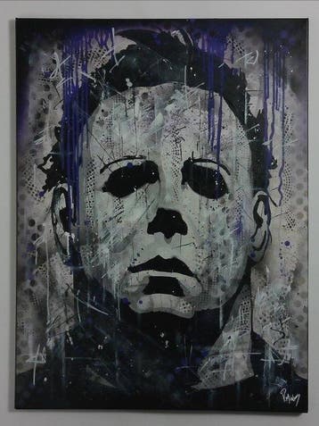 Halloween - Michael Myers - Handpainted high quality, Nieuw