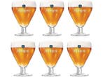Veiling - Affligem bierglazen voetglas set 6x 30cl, Nieuw