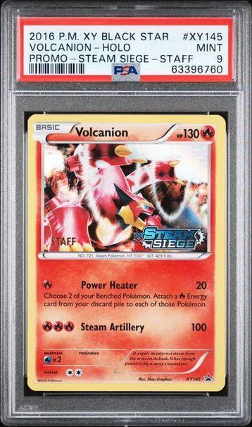 Volcanion (XYPR 145) STAFF [PSA 9], Ophalen of Verzenden, Nieuw