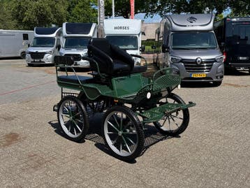 Enkelspan / Tweespan / Recreatiewagen / 23Inch / Groen, Gebruikt, Paard of Pony