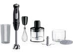 Braun MQ55.254MBK - Staafmixer - 1000W 25 snelheden - Zwart, Verzenden, Zo goed als nieuw