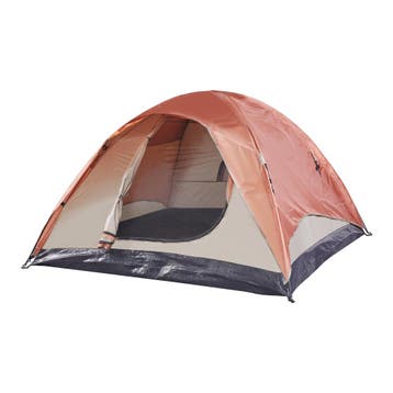 pro.tec Tent Bergeijk 213x213x130 cm roestbruin en beige, Caravans en Kamperen, Tenten, Verzenden, Nieuw