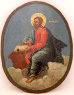 Icoon - Heilige Apostel en Evangelist Marcus - Hout, Antiek en Kunst