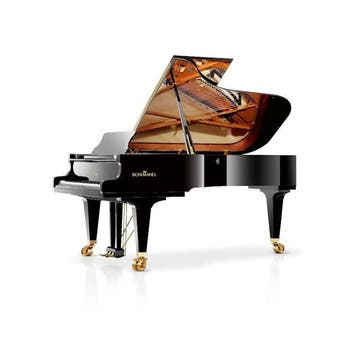 Schimmel Konzert K230 T SP messing vleugel, Muziek en Instrumenten, Piano's, Nieuw, Zwart, Vleugel