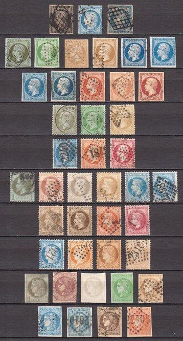 Frankrijk 1849/1871 - “Cérès” en “Napoleone” selectie van de, Gestempeld