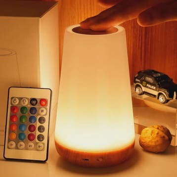 Draagbare Nachtlamp RGB Kleurrijk met Afstandsbediening & To, Huis en Inrichting, Verzenden, Nieuw