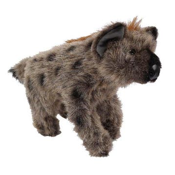 Hyena knuffel - pluche - grijs - 26 cm - lopend, Kinderen en Baby's, Speelgoed | Knuffels en Pluche, Verzenden, Nieuw