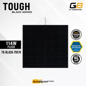 Tough G8 114 Watt Black Zonnepaneel, Ophalen of Verzenden, Nieuw
