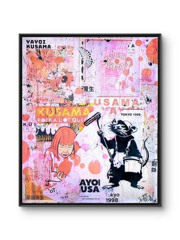 lasveguix (1986) - YAYOI KUSAMA et le RAT - BANKSY Tribute