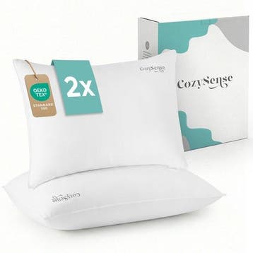 2dekans | CozySense® Hoofdkussen - Set van 2 - 50x70 CM -, Ophalen of Verzenden, Zo goed als nieuw, Wit