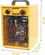 2dekans | Master werkplaatskachel elektrische heater met, Doe-het-zelf en Verbouw, Ophalen of Verzenden, Zo goed als nieuw