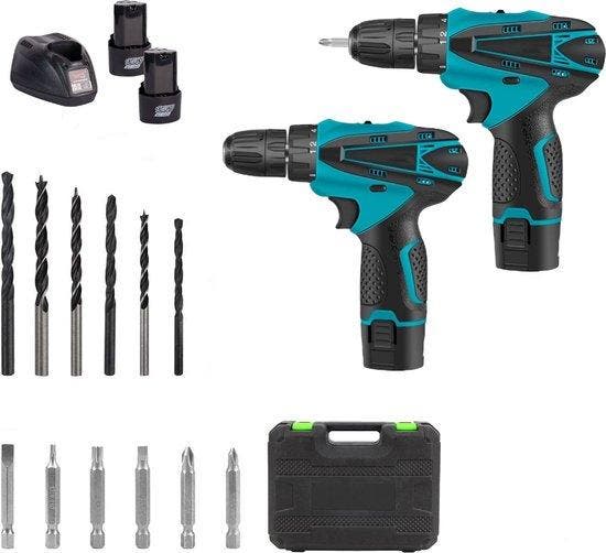18V Cordless Drill Impact Drill + Cordless Drill Set, Doe-het-zelf en Verbouw, Gereedschap | Boormachines, Verzenden