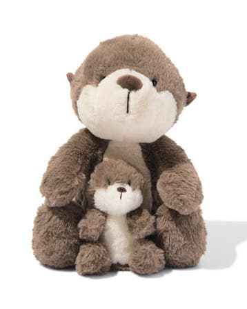 HEMA Knuffel otter met baby 30cm van €12.79 voor €8 sale, Verzenden, Nieuw