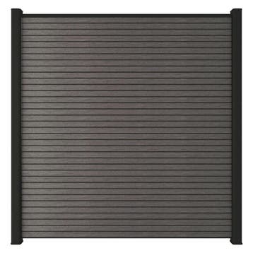 Composiet Scherm Triple 180 x 180 cm Silver Gray, Nieuw