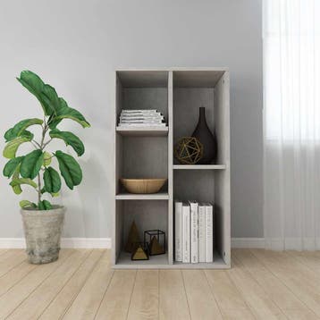 vidaXL Boekenkast/dressoir 50x25x80 cm bewerkt hout, Huis en Inrichting, Kasten | Boekenkasten, Verzenden, Nieuw, 50 tot 100 cm