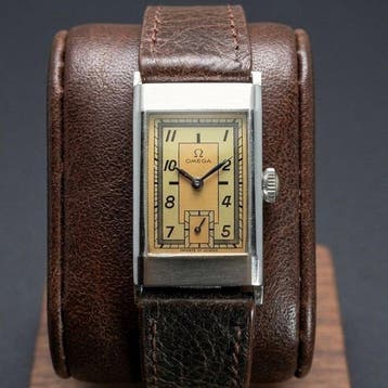 Omega - * Art Deco Tank Case Elegant Two-Tone Dial * -, Nieuw