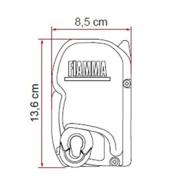 Fiamma F45S 350 Deep Black-Royal Grey, Ophalen of Verzenden, Nieuw, Fiamma