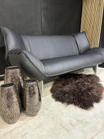 Leolux Tango 3 Zits - Als Nieuw - Zwart Leer, Huis en Inrichting, Banken | Bankstellen, 100 tot 125 cm, Driepersoons, Leer, Zo goed als nieuw