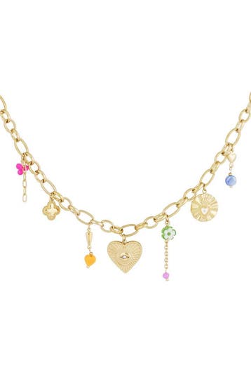 Goudlief Bedelketting eye spie (Hangerkettingen, Kettingen), Sieraden, Tassen en Uiterlijk, Kettingen, Verzenden, Nieuw, Zilver