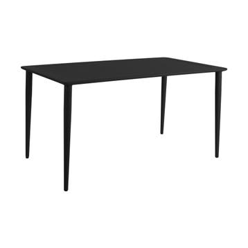 *WOONWINKEL* Bodio Linde Tuintafel 140 X 78 Zwart, Tuin en Terras, Verzenden, Nieuw