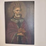 Icoon - Hout - Koning Salomo, Antiek en Kunst