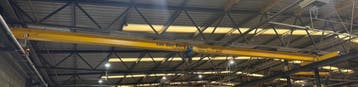 Demag enkelligger bovenloopkraan 15.124mm x 1.000kg 001670U, Ophalen, Gebruikt