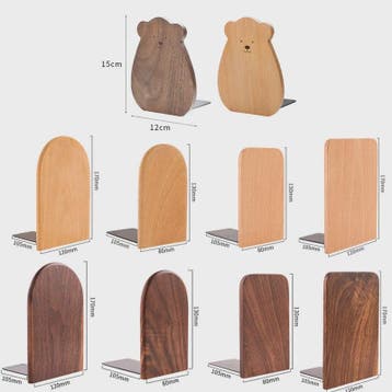Stijlvolle Houten Boekensteunen - Bureau Organizer & Boekhou, Verzenden, Nieuw