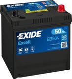 Exide Excell accu | EB504 | 12V 50Ah, Auto-onderdelen, Ophalen of Verzenden, Nieuw