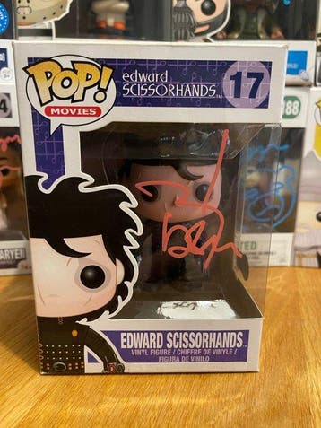 Funko - Funko Pop Edward Scissorhands Funko Pop! #17 signed