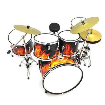 Miniatuur decoratief real flames drumstel, Ophalen of Verzenden, Nieuw, Overige typen