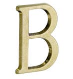 Huisletter B Roman 50 mm messing antiek, Verzenden, Nieuw