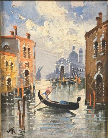 Bernhard Matti (XX) - Veduta di Venezia