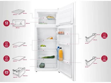 Inventum KV1430 - Koel-vriescombinatie - 207 liter - 40 dB, Witgoed en Apparatuur, Koelkasten en IJskasten, Verzenden, Zo goed als nieuw