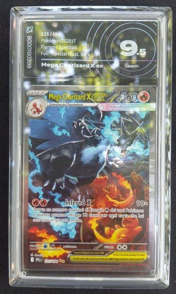 Pokémon - 1 Graded card - Charizard 125/094 Foil, Full art,, Nieuw