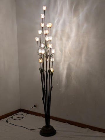 loriginale - Staande lamp - vlinder - Brons, Glas