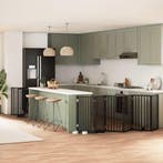 vidaXL Hondenhek inklapbaar 9 panelen 450 cm populierenhout, Verzenden, Nieuw