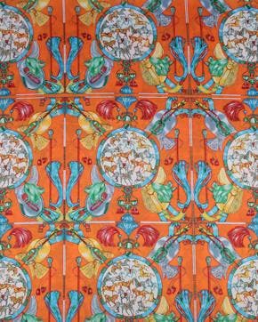Design Zijdelook Fantasy Oranje, Nieuw, Oranje
