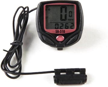 Digitale Lcd Fietscomputer - 15 Functies - Bedraad - Zwart, Fietsen en Brommers, Ophalen of Verzenden, Nieuw, Hbs
