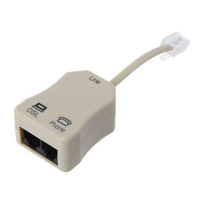 ADSL Splitter / DSL Filter voor Modem en Telefoon RJ11, Computers en Software, Pc- en Netwerkkabels, Zo goed als nieuw, Verzenden
