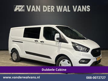 Ford Transit Custom | 2.0 TDCI 130pk L2H1 Dubbele Cabine, Gebruikt, Euro 6, Wit, Dealer onderhouden