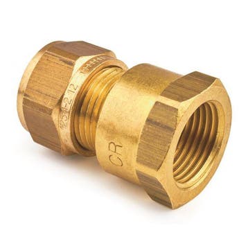Kuterlite knelkoppeling 3/8 binnendraad x Ø12 schroefbus, Verzenden, Nieuw