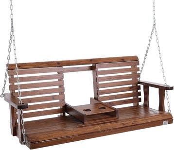 Schommelbank Massief Hout | 35% Korting | Nieuwstaat, Tuin en Terras, Ophalen of Verzenden, Zo goed als nieuw, Hout, Schommelbank