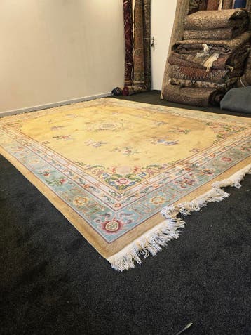 Groot Oosters Perzisch Peking 370x270 wollen vloerkleed, Huis en Inrichting, Groot Perzisch tapijt wollen vloerkleed peking china
