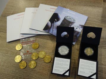 Denemarken. 20, 500 Kroner muntsets 2014 t/m 2017 en 8